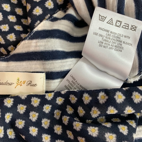 Anthropologie Meadow Rue/Layered Blue White Yellow - Picture 6 of 7